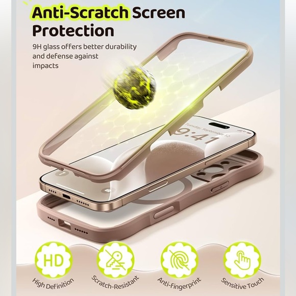 Berry iPhone 16 Pro Max MagSafe w Screen Protector - Picture 2 of 6